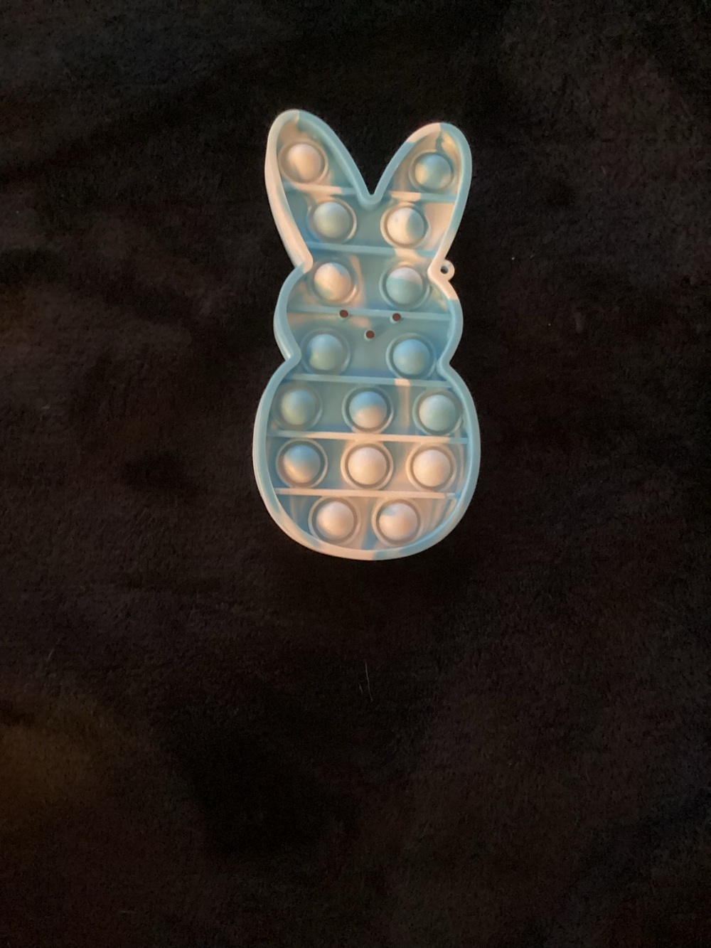 Bunny Pop It Fidget Toy - Light Blue & White